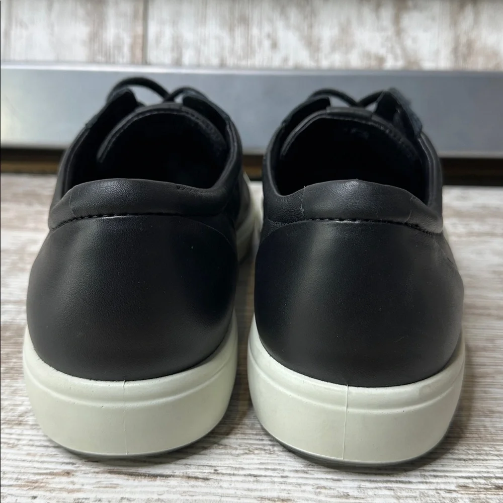 ECCO Soft 7 City Sneakers Men’s EU 47 US 13-13.5 Black Leather Low Top Shoes